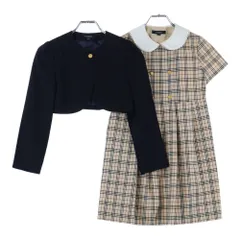 BURBERRY (バーバリー) ノバチェック ワンピース ジャケット セットアップ ベージュ/ブラック