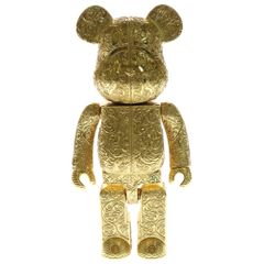 MEDICOM TOY x BAPE(R) x ROYAL SELANGOR SHARK Bearbrick Shark Figure Doll Gold