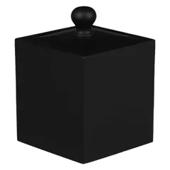 新品　コットンケース 小物 綿パッドケース ボックス 蓋付き 箱 綿棒 綿棒ケース 化粧パッドケース ウェル 楊枝入れ コットンパッドホルダー DOITOOL ル コットンボールホルダー 綿棒ホルダー ブラック