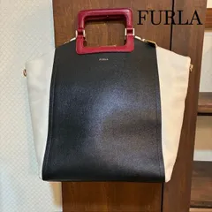 <<『masa masa様』専用様>>   フルラ　FURLA　GenuineLeather　バイカラー　レザー　ハンドバック　トートバック　【ショルダーストラップ無し】
