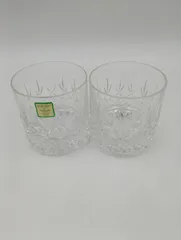 【K-1674】ドイツ製 Waterford クリスタル ウイスキーグラス 2個セット