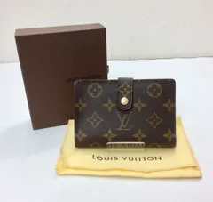 【外観美品】LOUIS VUITTON ルイヴィトン ポルトモネ ビエ ヴィエノワ M61663 二つ折り財布 がま口 モノグラム K1102