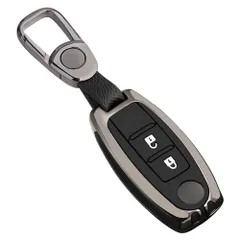 新品 [LETINGFAR] キーケース 日産用 スマートキーケース キーカバー 合金 シリコン 日産専用設計 3ボタン キーホルダー 日産専用 スカイライン/マーチ/キューブ/ノート/エクストレイル/デュアリス 用スマートキーケース
