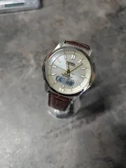 美品.CASIO電波ソーラー5161 WVA-M-630レザーベルト