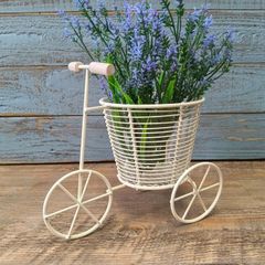 アイアンガーデンbicycle※リメ缶※ガーデン雑貨※樹脂粘土※デコパージュ