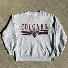 80's USA製  JERZEES Washington Univ. COUGARS スウェット　古着　トレーナー　アッシュ　vintage