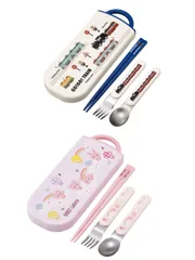 新品　トリオセット　箸、スプーン、フォークのセットとなります 。　GO！GO！TRAIN.     RABBIT GARDEN.  銀イオンで抗菌