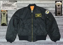 ✅️ 人気のブラック Mサイズ UNKNOWN 90s頃 ビンテージ MA-1 ミリタリージャケット USS ENTERPRISE COMMANDING OFFICER →UNITED STATES NAVY F-10 黒 民間品