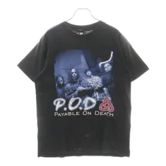 VINTAGE (ヴィンテージ) 00s P.O.D PAYABLE ON DEATH TEE ピー・オー・ディー バンド 両面プリント半袖Tシャツ カットソー ブラック