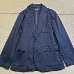 FRED PERRY（フレッドペリー）ジャージ生地　テーラードジャケット ネイビー系 S　u7024i
