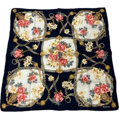 Burberrys 花柄 チェーンデザイン スカーフ ハンカチ