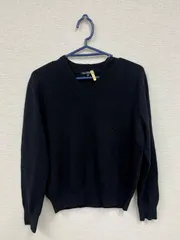 【USED】23区　黒ニット　羊毛　カシミア　冬服