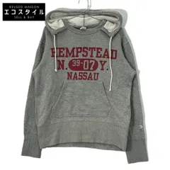 Champion チャンピオン 復刻小文字ﾗﾝﾀｸﾞｸﾞﾚｰ ｺｯﾄﾝ 後付けﾊﾟｰｶｰ ﾌｰﾃﾞｨｰ L