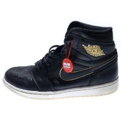 NIKE (ナイキ) AIR JORDAN 1 RETRO HIGH OG 555088-031 エアジョーダン 1 レトロ シティー オブ フライト ハイカットスニーカー ブラック US9.5/27.5cm