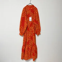 新品 未使用 タグ付き  RODEO CROWNS WIDE BOWL ロデオクラウンズワイドボウル 総柄 花柄 ロングワンピース レッド フリーサイズ 可愛い おしゃれ