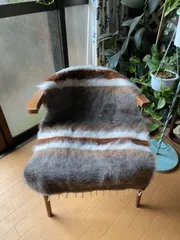 新品wool100％　キャラメル　バッターニエ　フワフワ　トルコヴィンテージラグ 新品wool100％ キャラメル バッターニエ フワフワ トルコヴィンテージ