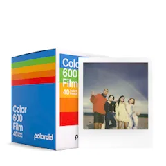 新品 Polaroid(ポラロイド) インスタントフィルム Color film for 600  x40 film pack カラーフィルム 40枚入り フレームカラー白 (6013)
