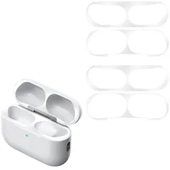 新品 【2枚セット】For AirPods Pro3 ダストガード【ZENGZOUZ】AirPods Pro 第3世代 対応 金属製 ガードカバー ダストガードシール 保護シール 極薄 メタリックプレート ホコリガード 吸着 侵入防止 防塵 粉塵防止 取付簡単