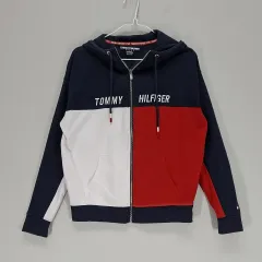 AI 98% Tommy Hilfiger トミーヒルフィガー メンズ 90 フードジップアップ 春 秋 ミュルティプリ 03615