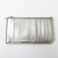 【瀬戸大橋店】 中古 SAINT LAURENT | サンローラン カードケース フラグメントケース 609362・1222 シルバー 【125】