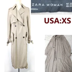 ZARA/ザラ★スタイリッシュ/トレンチコート【USA:XS/レディース/日本S相当/ベージュ】アウター/Coat◆BJ134-a<sale>