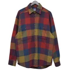 GAP　ギャップ　1990年代　Vintage　ブロックチェックネルシャツ　8054000222735