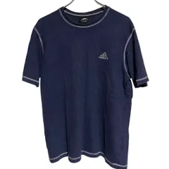 Z1584adidas アディダス Tシャツ 半袖 シャツ ネイビー カジュアル メンズ O