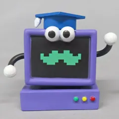 【中古】トレーディングフィギュア はかせ(フロッキー加工無し) 「教育番組 フロッキーフィギュア」