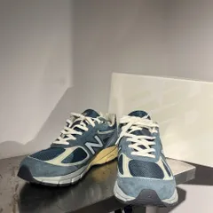 AURALEE × NEW BALANCE オーラリー ニューバランス 24AW 990V4 In Between スニーカー U990AL4 ネイビー系 size:27.5cm【表参道A11】