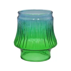 新品 Lantern Marsh(ランタン沼)オイルランタン ホヤ フュアーハンド 富士山造型ガラスホヤ、アウトドアキャンプファイヤーハンドランプアクセサリーガラスランプシェード/ランタン専用ホヤ デイツ78/デイツ76 対応 交換用ランプシェード (ブルーグ