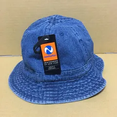 新品未使用 newhattan ニューハッタン メトロハット ダークブルーデニム 青色 水色 S/Mサイズ L/XLサイズ デニム 帽子 無地 バケハ ハット バケットハット デニムハット メトロ ブルー ミリタリー