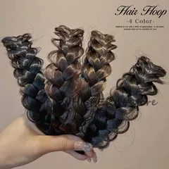 【送料無料】カチューシャ 三つ編み ヘアバンド 三つ編みカチューシャ レディース ヘアアクセサリー 髪留め 髪飾り 滑り止め 幅広 ボリューム ヘアアレンジ 簡単 結婚式 大人