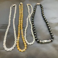 A【まとめ売り】ネックレス 天然石 カラーストーン SILVER刻印あり