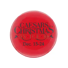 1988年 CAESARS CHRISTMAS ON ICE クリスマス ヴィンテージ 缶バッジ レトロ 缶バッチ brooch-7213