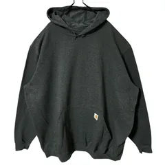グレー オーバーサイズ 極太アーム カーハート 3XL パーカー メンズ 古着