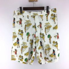 70s ビンテージ ファブリック ハーフパンツ ショーツ おもちゃ 総柄 