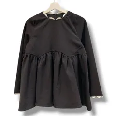 Fit more フィットモア　スカラップネック ペプラムトップス カットソー スカラップ ミニスカラップ 2024モデ 定価10990 ブラック ホワイト FREEサイズ レディース 秋 ゴーゴー古着マルイ草加店2384