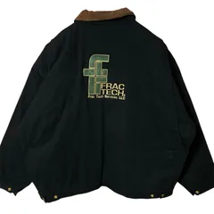 デトロイト ダック ブルゾン 企業ロゴ 3XL ブラック ジャケット メンズ