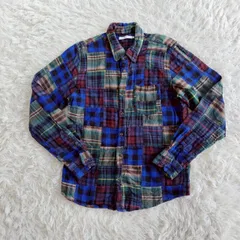 大特価　graniph 長袖チェックボタンシャツ ネルシャツ