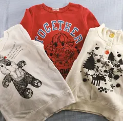 【まとめ売り 女の子】ミアメール MIA MAIL トレーナー 3枚セット 120ccm 子供服 中古