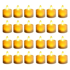 【在庫処分】24個セット キャンドルライト ledキャンドル クリスマス飾り おしゃれ 癒し ナイトライト部屋 装飾 室内 室外飾り 母の日/誕生日/パーティー/結婚式 雰囲気づくり