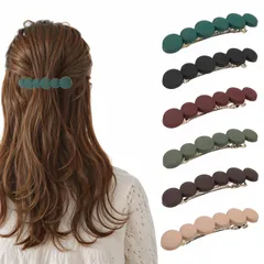 【数量限定】艶消し 髪飾り ヘアアクセサリー レディース 6個セット 結婚式 ヘアクリップ 入学式 バレッタ 演奏会 バレッタ パーティー 髪留め 毎日使える おしゃれ