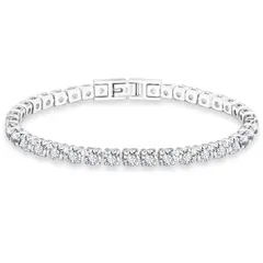 【数量限定】サージカルステンレス CZダイヤ K14金メッキ メンズ ジルコニア ブレス 金属アレルギー対応 幅2/3/4/5mm キラキラ ジュエリー レディース ブリンブリン テニスブレスレット 記念日 誕生日 KRKC&CO ギフト