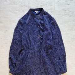 美品sosotto ソソット 総柄ワンピース 花柄リボン ピンタック ロング