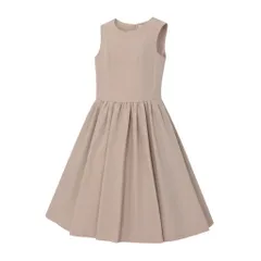 17k9 Aveniretoile アベニールエトワール ダブルクロスギャザー切替ノースリーブワンピース ドレス S940-003 34 ピンク レディースo07t