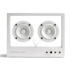 SMALL TRANSPARENT SPEAKER トランスペアレント スピーカー ホワイト TPS-02 Bluetooth対応