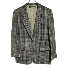 Z1585 Brooks Brothers ブルックスブラザーズ ウール ジャケット ベージュ チェック レディース 9AR