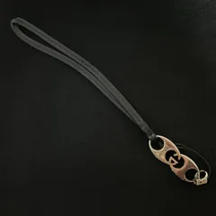 GUCCI グッチ GGロゴ シルバー金具 レザーストラップ made in italy / Gucci GG Logo Silver Leather Strap 1109004