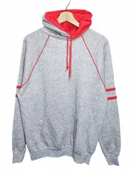 80s USA製 Tultex 配色切り替え ラグランパーカー L