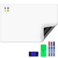 新品 OWLKELA ホワイトボード シート 60*90cm 大判 マグネット対応 壁に貼る ホワイトボード 粘着式 掲示板 磁石・マーカー・イレイザー付き 自由に裁断 マグネットボード オフィス・学校・キッチン・子供落書き対応